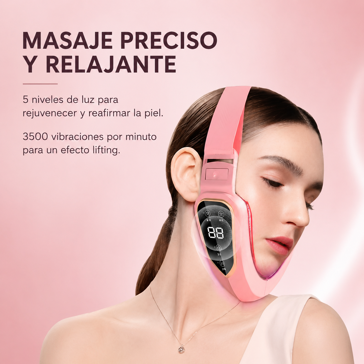 Mascara para marcar forma de V